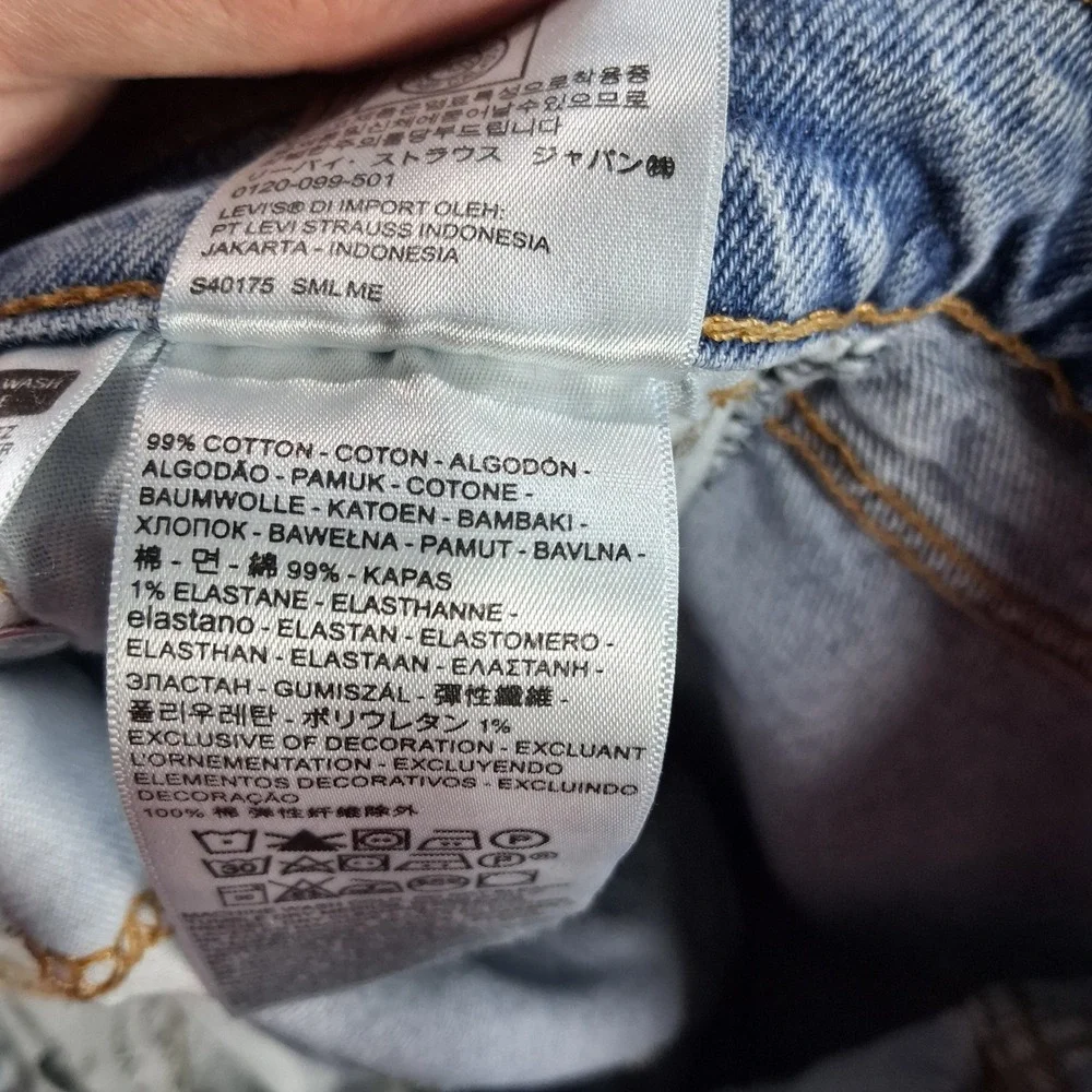 Levi's 512 Slim Taper Jeans Mens 30x30 Light Wash Denim Stretch 28833-0361